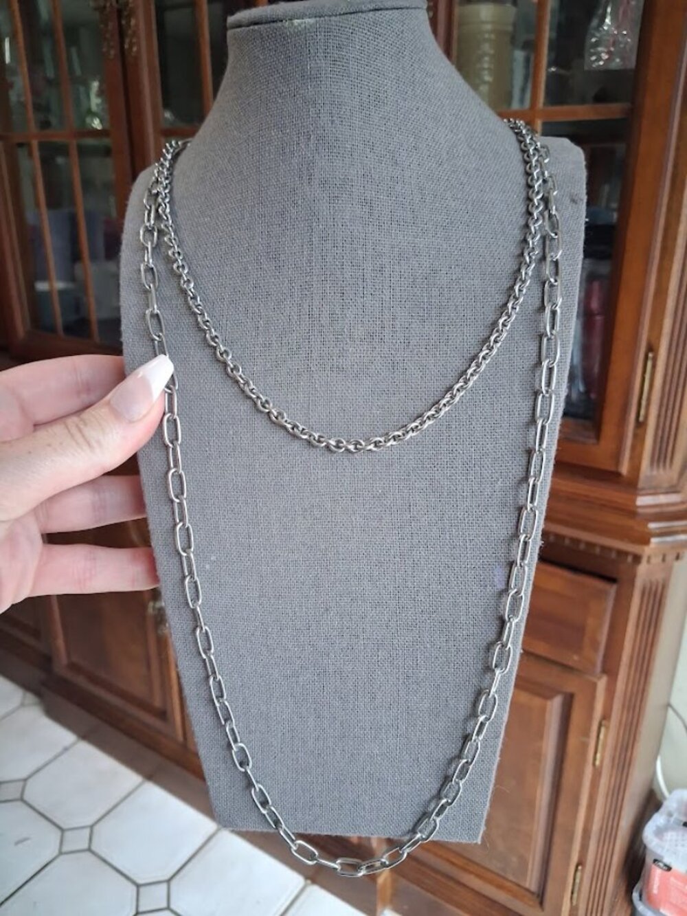 Double stranded necklace